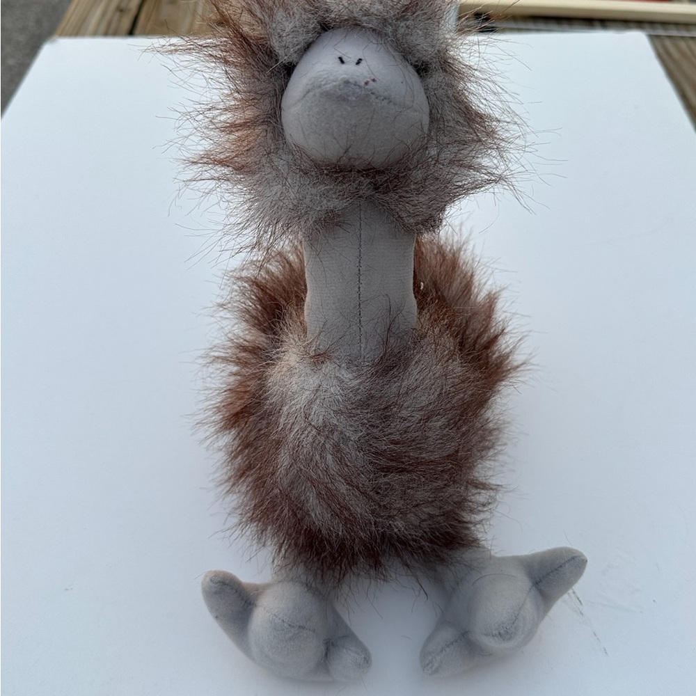 CA toys give love ostrich Plush Toy stuffed animal Brown Gray Fur Australia